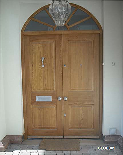 georgian double front doors oak