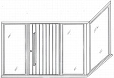 door and porch sketch