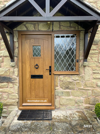 cottage doors with swept head available in a range of woods and finishes
