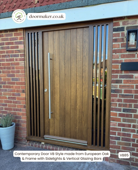 contemporary modern door made from european oak