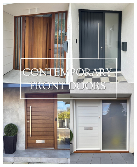 contemporary front doors solid wood bespoke