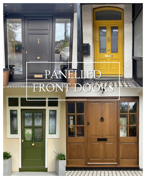 panelled front doors custom made
