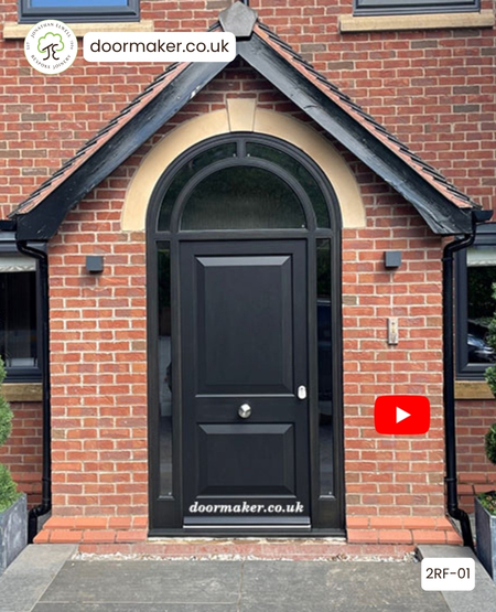 before and after video front door with 2 panels