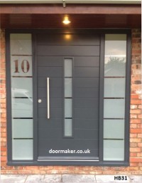 contemporary front door grey