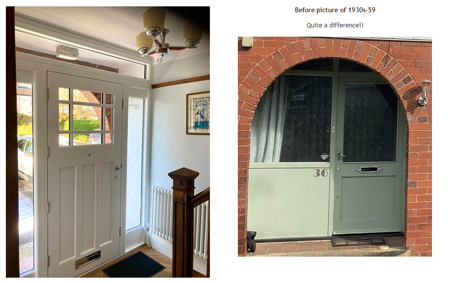 bespoke front door before and after pictures