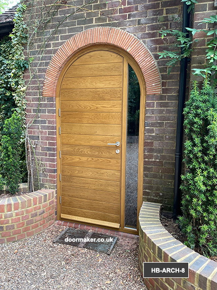 contemporary arched doors oak