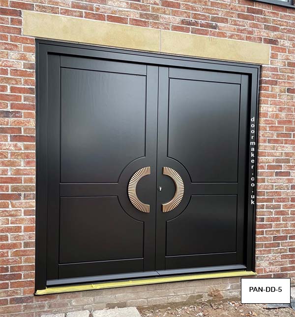 panelled double doors accoya handles Philip Watts