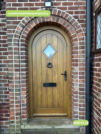 arched front door diamond vision
