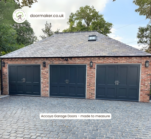 bespoke garage doors made from accoya