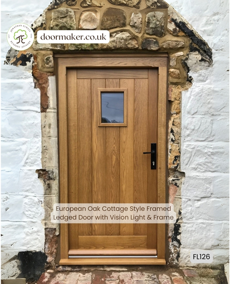 cottage style door made from european oak