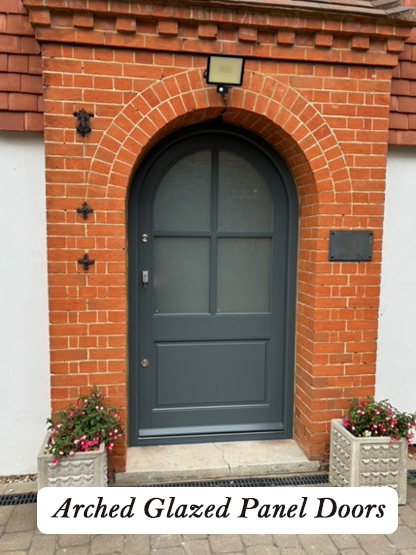 arch glazed panel doors
