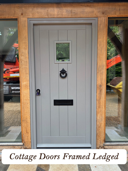 cottage door framed ledged style bespoke choice of woods and finishes