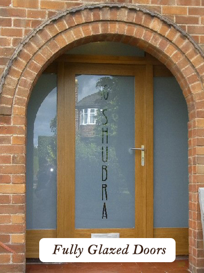 bespoke solid wood fully glazed doors