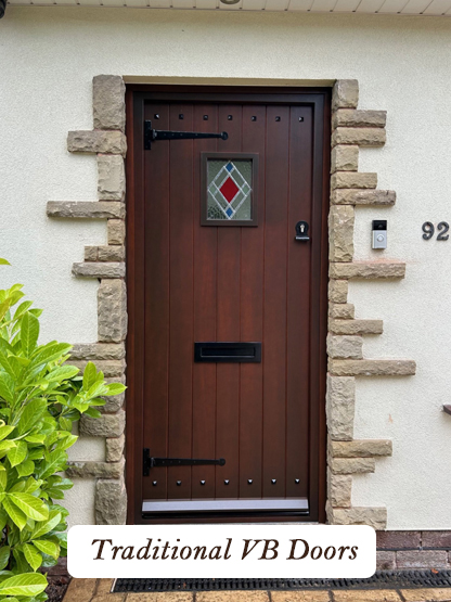 traditional vertical boarded doors made to measure from wood