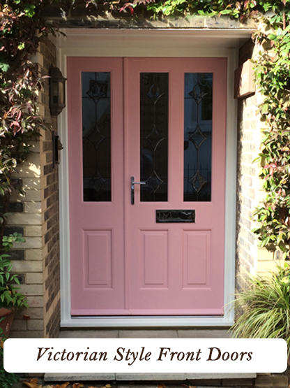 victorian front doors made from solid wood finished in the colour or stain of your choice
