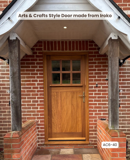 arts and crafts door iroko