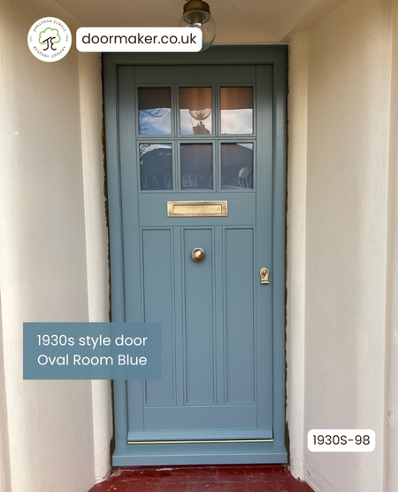 oval room blue 1930s front door