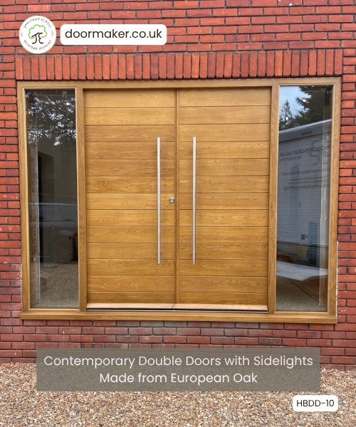 contemporary double doors european oak